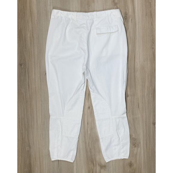 BALENCIAGA Women’s 6 US /36 EU Pants Crop White Y2K Leg Grommets Vintage Rare - Picture 3 of 16